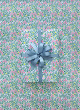 Load image into Gallery viewer, Wrapping Paper Wildflowers Cornflower Blue ( 10 metre)