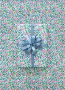 Wrapping Paper Wildflowers Cornflower Blue ( 10 metre)