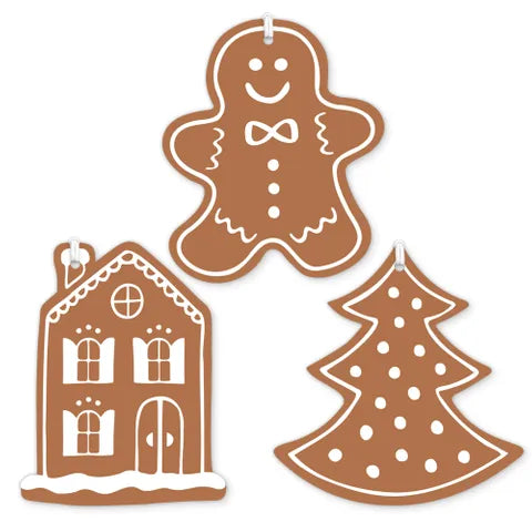 Gift Tags Gingerbread House (Pack 6)