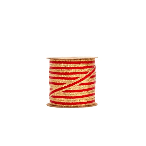 Pinstripe Red / Gold Bobbin