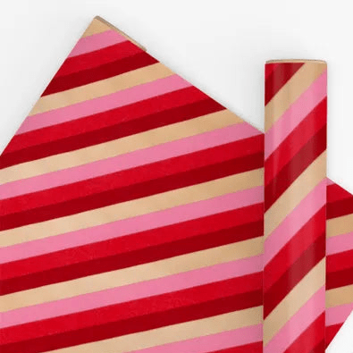 Wrapping Paper 10M Uncoated Peppermint Parade Scarlet Red