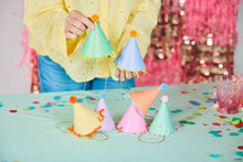Load image into Gallery viewer, Top Off The Fun Mini Glitter Party Hats (Set of 6)