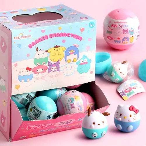 Sanrio Characters Adorable Round Figure Blind Capsule Set
