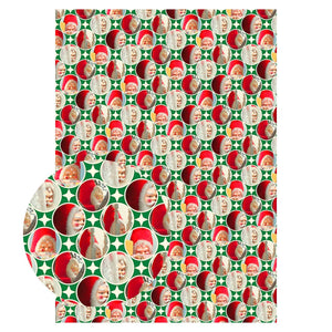 Creepy Santa Mixed Gift Wrapping Paper Set: Folded Flat Wrap