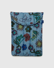 Load image into Gallery viewer, Baggu - Puffy Laptop Sleeve 13/14&quot; Digital Denim Birds