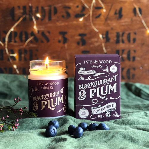 Ivy & Wood Blackcurrant & Plum Limited Edition Christmas Candle