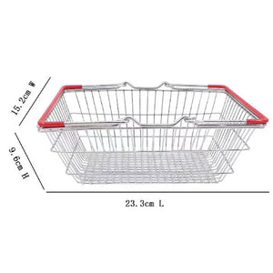 Shopping Basket with Red Handle