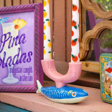 Load image into Gallery viewer, Fish Ceramic Candle Holder