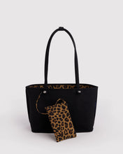 Load image into Gallery viewer, Baggu Medium Nylon Reversible Tote Leopard Mix