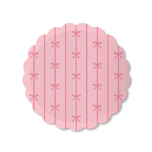 Petal Pink Signature Bow Small Plates