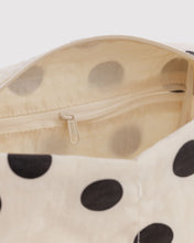 Load image into Gallery viewer, Baggu Dopp Kit Cream &amp; Black Polka Dot