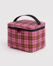 Load image into Gallery viewer, Baggu - Puffy Lunch Bag Azalea Pink Tartan