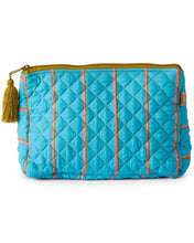 Load image into Gallery viewer, KIP &amp; Co. Aegean Quilted Toiletry Cotton Bag