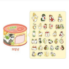 Load image into Gallery viewer, Mofusand Can Jelly 30 Stickers Set  – Fruit Cat Peach