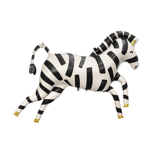 Inflated Zebra Foil Balloon