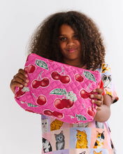 Load image into Gallery viewer, KIP &amp; Co. Cherry Blossom Quilted Cotton Toiletry Purse