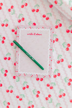 Load image into Gallery viewer, Pink Cherry Write it Down Notepad