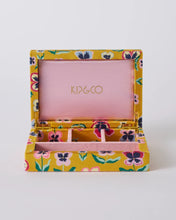 Load image into Gallery viewer, KIP &amp; Co. Pretty Pansy Velvet Jewellery Box Small