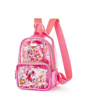 Load image into Gallery viewer, Bring On The Fun Mini Clear Confetti Backpack