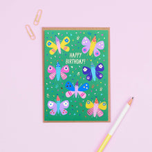 Load image into Gallery viewer, Party Butterflies Birthday Card