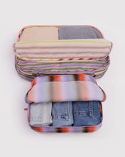 Load image into Gallery viewer, Baggu Large Packing Cube Set Gradient Stripes