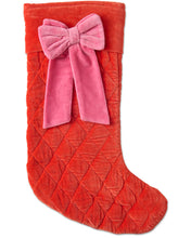 Load image into Gallery viewer, KIP &amp; Co. Christmas Bow Velvet Stocking