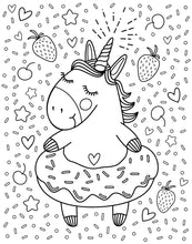 Load image into Gallery viewer, Unicorn Treats Colouring Book