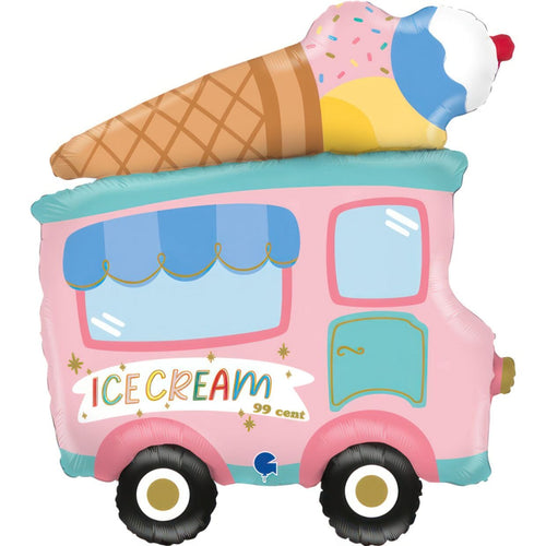 Ice Cream Truck Foil Balloon