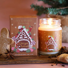 Load image into Gallery viewer, Ivy &amp; Wood Limited Edition Gingerbread Soy Christmas Candle