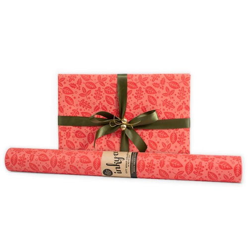 Wrapping Paper Yule Forest Red 5 metres