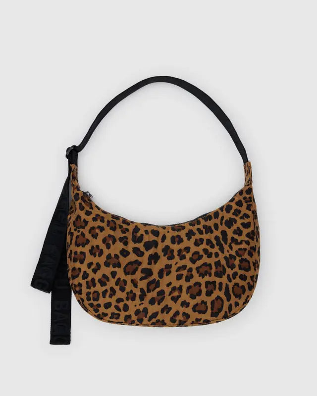 Baggu - Medium Nylon Cresent Bag Leopard