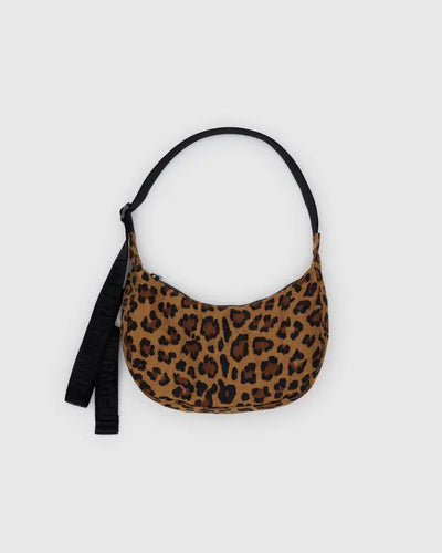 Baggu - Small Nylon Crescent Bag- Leopard