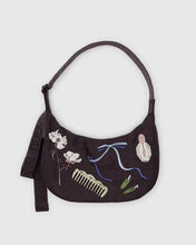 Load image into Gallery viewer, Baggu - Medium Nylon Cresent Bag Embroidered Get Ready With Me