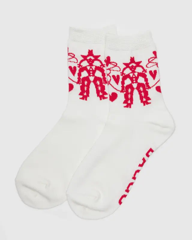 Baggu Crew Socks Cowgirl