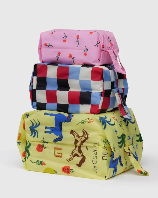 Baggu - 3D Zip Set Painted Prairie