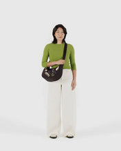 Load image into Gallery viewer, Baggu - Medium Nylon Cresent Bag Embroidered Get Ready With Me