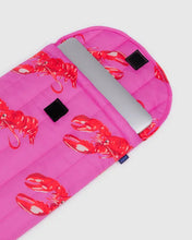 Load image into Gallery viewer, Baggu - Puffy Laptop sleeve 16&quot; Pink Lobster