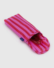 Load image into Gallery viewer, Baggu - Puffy Glasses Sleeve Pink &amp; Red Painted Stripe