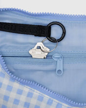 Load image into Gallery viewer, Baggu - Medium Nylon Cresent Bag Light Blue Gingham