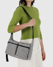 Load image into Gallery viewer, Baggu - Medium Cargo Crossbody Black &amp; White Gingham