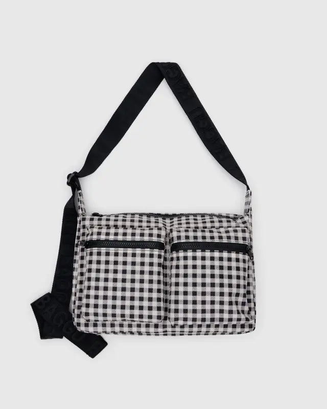 Baggu - Medium Cargo Crossbody Black & White Gingham