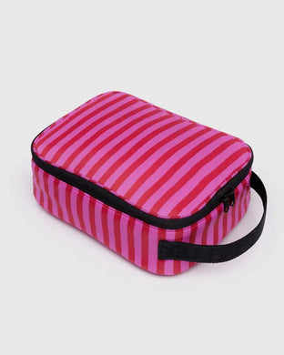Baggu -Lunch Box Pink & Red Painted Stripe