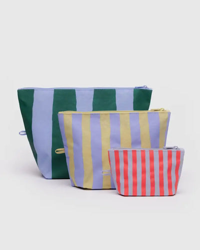 Baggu -Go Pouch Set Painted Stripe