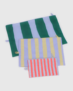 Baggu -Go Pouch Set Painted Stripe