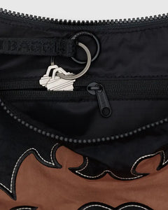 Baggu - Medium Nylon Crescent Bag Western Applique