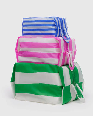 Baggu - 3D Zip Set Painted Stripe