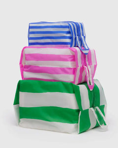 Baggu - 3D Zip Set Painted Stripe