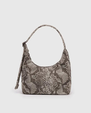 Baggu - Mini Nylon Shoulder Bag Snakeskin