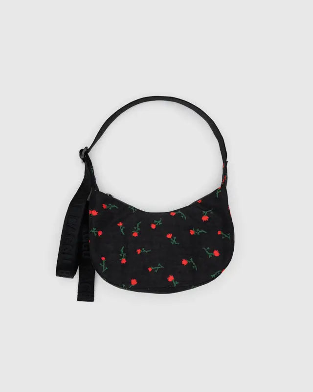 Baggu - Small Nylon Crescent Bag- Painted Wildflower