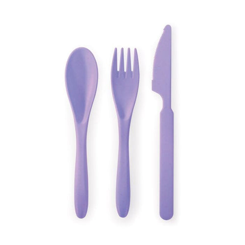 Wheat Straw Cutlery Set Lilac